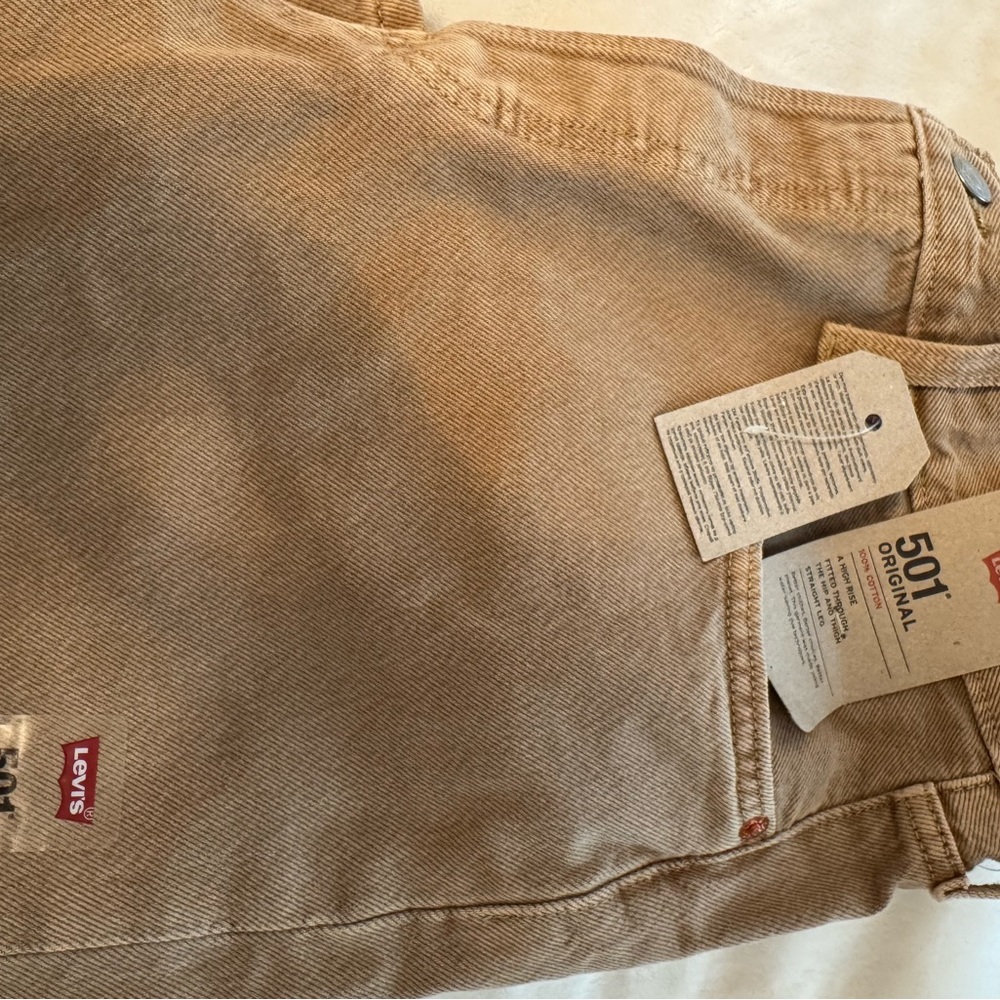 Levi's 501 Original Beige Jeans